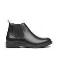 Bottine homme en cuir noir