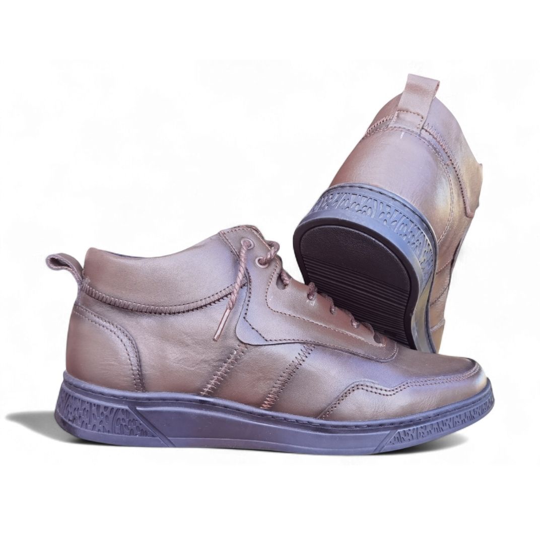 bottines en cuir véritable