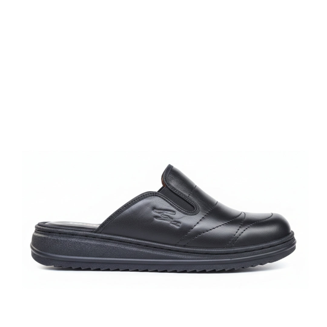 Sabots en cuir naturel